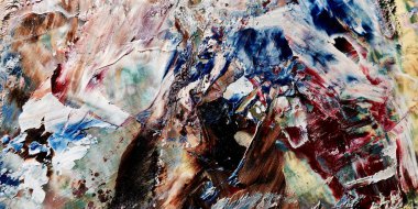 Renkli soyut arka plan duvar kağıdı. Modern motif görsel sanat. Yağlı boya karışımı. Moda el boyama bezi. Duvar dekorasyonu ve duvar resimleri fikri. 3 Boyutlu Doku