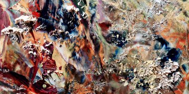 Renkli soyut arka plan duvar kağıdı. Modern motif görsel sanat. Yağlı boya karışımı. Moda el boyama bezi. Duvar dekorasyonu ve duvar resimleri fikri. 3 Boyutlu Doku