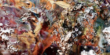 Renkli soyut arka plan duvar kağıdı. Modern motif görsel sanat. Yağlı boya karışımı. Moda el boyama bezi. Duvar dekorasyonu ve duvar resimleri fikri. 3 Boyutlu Doku