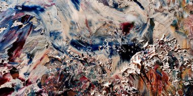 Renkli soyut arka plan duvar kağıdı. Modern motif görsel sanat. Yağlı boya karışımı. Moda el boyama bezi. Duvar dekorasyonu ve duvar resimleri fikri. 3 Boyutlu Doku