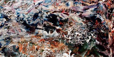 Renkli soyut arka plan duvar kağıdı. Modern motif görsel sanat. Yağlı boya karışımı. Moda el boyama bezi. Duvar dekorasyonu ve duvar resimleri fikri. 3 Boyutlu Doku