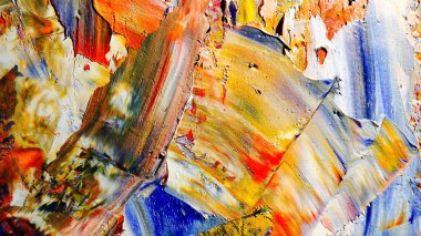 Renkli soyut arka plan duvar kağıdı. Modern motif görsel sanat. Yağlı boya karışımı. Moda el boyama bezi. Duvar dekorasyonu ve duvar resimleri fikri. 3 Boyutlu Doku