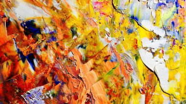 Renkli soyut arka plan duvar kağıdı. Modern motif görsel sanat. Yağlı boya karışımı. Moda el boyama bezi. Duvar dekorasyonu ve duvar resimleri fikri. 3 Boyutlu Doku