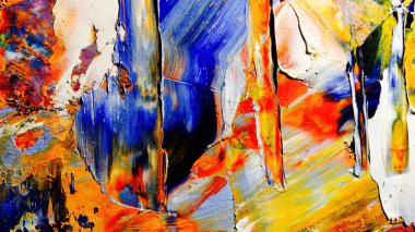 Renkli soyut arka plan duvar kağıdı. Modern motif görsel sanat. Yağlı boya karışımı. Moda el boyama bezi. Duvar dekorasyonu ve duvar resimleri fikri. 3 Boyutlu Doku