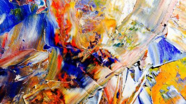 Renkli soyut arka plan duvar kağıdı. Modern motif görsel sanat. Yağlı boya karışımı. Moda el boyama bezi. Duvar dekorasyonu ve duvar resimleri fikri. 3 Boyutlu Doku
