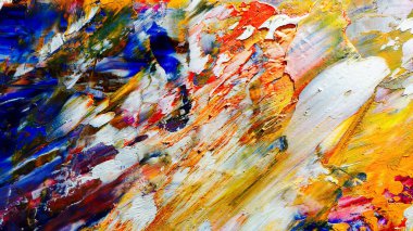 Renkli soyut arka plan duvar kağıdı. Modern motif görsel sanat. Yağlı boya karışımı. Moda el boyama bezi. Duvar dekorasyonu ve duvar resimleri fikri. 3 Boyutlu Doku