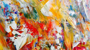 Renkli soyut arka plan duvar kağıdı. Modern motif görsel sanat. Yağlı boya karışımı. Moda el boyama bezi. Duvar dekorasyonu ve duvar resimleri fikri. 3 Boyutlu Doku