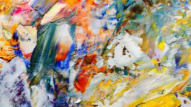 Renkli soyut arka plan duvar kağıdı. Modern motif görsel sanat. Yağlı boya karışımı. Moda el boyama bezi. Duvar dekorasyonu ve duvar resimleri fikri. 3 Boyutlu Doku