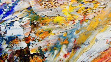 Renkli soyut arka plan duvar kağıdı. Modern motif görsel sanat. Yağlı boya karışımı. Moda el boyama bezi. Duvar dekorasyonu ve duvar resimleri fikri. 3 Boyutlu Doku