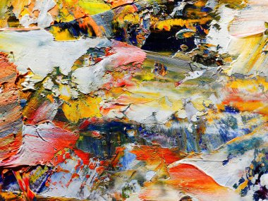 Renkli soyut arka plan duvar kağıdı. Modern motif görsel sanat. Yağlı boya karışımı. Moda el boyama bezi. Duvar dekorasyonu ve duvar resimleri fikri. 3 Boyutlu Doku