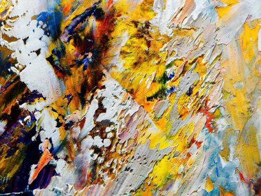 Renkli soyut arka plan duvar kağıdı. Modern motif görsel sanat. Yağlı boya karışımı. Moda el boyama bezi. Duvar dekorasyonu ve duvar resimleri fikri. 3 Boyutlu Doku