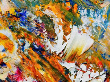 Renkli soyut arka plan duvar kağıdı. Modern motif görsel sanat. Yağlı boya karışımı. Moda el boyama bezi. Duvar dekorasyonu ve duvar resimleri fikri. 3 Boyutlu Doku