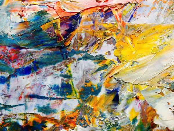 Renkli soyut arka plan duvar kağıdı. Modern motif görsel sanat. Yağlı boya karışımı. Moda el boyama bezi. Duvar dekorasyonu ve duvar resimleri fikri. 3 Boyutlu Doku