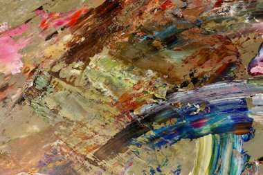 Renkli soyut arka plan duvar kağıdı. Modern motif görsel sanat. Yağlı boya karışımı. Moda el boyama bezi. Duvar dekorasyonu ve duvar resimleri fikri. 3 Boyutlu Doku