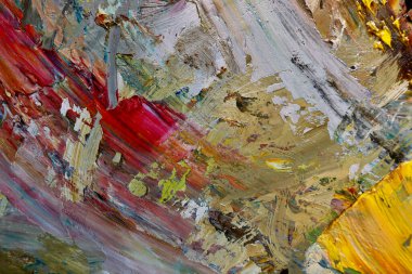 Renkli soyut arka plan duvar kağıdı. Modern motif görsel sanat. Yağlı boya karışımı. Moda el boyama bezi. Duvar dekorasyonu ve duvar resimleri fikri. 3 Boyutlu Doku