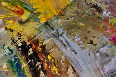 Renkli soyut arka plan duvar kağıdı. Modern motif görsel sanat. Yağlı boya karışımı. Moda el boyama bezi. Duvar dekorasyonu ve duvar resimleri fikri. 3 Boyutlu Doku