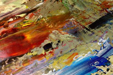 Renkli soyut arka plan duvar kağıdı. Modern motif görsel sanat. Yağlı boya karışımı. Moda el boyama bezi. Duvar dekorasyonu ve duvar resimleri fikri. 3 Boyutlu Doku