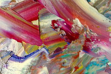 Renkli soyut arka plan duvar kağıdı. Modern motif görsel sanat. Yağlı boya karışımı. Moda el boyama bezi. Duvar dekorasyonu ve duvar resimleri fikri. 3 Boyutlu Doku