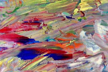 Renkli soyut arka plan duvar kağıdı. Modern motif görsel sanat. Yağlı boya karışımı. Moda el boyama bezi. Duvar dekorasyonu ve duvar resimleri fikri. 3 Boyutlu Doku