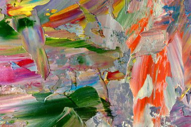 Renkli soyut arka plan duvar kağıdı. Modern motif görsel sanat. Yağlı boya karışımı. Moda el boyama bezi. Duvar dekorasyonu ve duvar resimleri fikri. 3 Boyutlu Doku