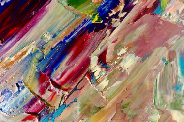 Renkli soyut arka plan duvar kağıdı. Modern motif görsel sanat. Yağlı boya karışımı. Moda el boyama bezi. Duvar dekorasyonu ve duvar resimleri fikri. 3 Boyutlu Doku