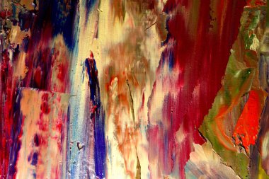 Renkli soyut arka plan duvar kağıdı. Modern motif görsel sanat. Yağlı boya karışımı. Moda el boyama bezi. Duvar dekorasyonu ve duvar resimleri fikri. 3 Boyutlu Doku