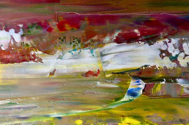 Renkli soyut arka plan duvar kağıdı. Modern motif görsel sanat. Yağlı boya karışımı. Moda el boyama bezi. Duvar dekorasyonu ve duvar resimleri fikri. 3 Boyutlu Doku