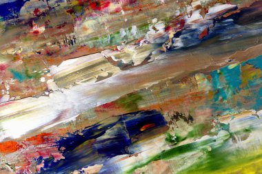 Renkli soyut arka plan duvar kağıdı. Modern motif görsel sanat. Yağlı boya karışımı. Moda el boyama bezi. Duvar dekorasyonu ve duvar resimleri fikri. 3 Boyutlu Doku