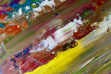 Renkli soyut arka plan duvar kağıdı. Modern motif görsel sanat. Yağlı boya karışımı. Moda el boyama bezi. Duvar dekorasyonu ve duvar resimleri fikri. 3 Boyutlu Doku