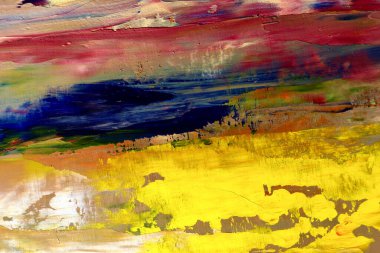 Renkli soyut arka plan duvar kağıdı. Modern motif görsel sanat. Yağlı boya karışımı. Moda el boyama bezi. Duvar dekorasyonu ve duvar resimleri fikri. 3 Boyutlu Doku