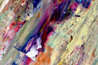 Renkli soyut arka plan duvar kağıdı. Modern motif görsel sanat. Yağlı boya karışımı. Moda el boyama bezi. Duvar dekorasyonu ve duvar resimleri fikri. 3 Boyutlu Doku