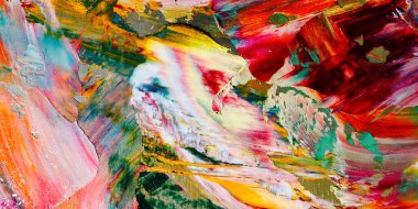 Renkli soyut arka plan duvar kağıdı. Modern motif görsel sanat. Yağlı boya karışımı. Moda el boyama bezi. Duvar dekorasyonu ve duvar resimleri fikri. 3 Boyutlu Doku