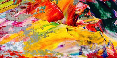 Renkli soyut arka plan duvar kağıdı. Modern motif görsel sanat. Yağlı boya karışımı. Moda el boyama bezi. Duvar dekorasyonu ve duvar resimleri fikri. 3 Boyutlu Doku