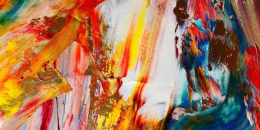 Renkli soyut arka plan duvar kağıdı. Modern motif görsel sanat. Yağlı boya karışımı. Moda el boyama bezi. Duvar dekorasyonu ve duvar resimleri fikri. 3 Boyutlu Doku