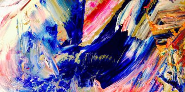 Renkli soyut arka plan duvar kağıdı. Modern motif görsel sanat. Yağlı boya karışımı. Moda el boyama bezi. Duvar dekorasyonu ve duvar resimleri fikri. 3 Boyutlu Doku