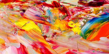 Renkli soyut arka plan duvar kağıdı. Modern motif görsel sanat. Yağlı boya karışımı. Moda el boyama bezi. Duvar dekorasyonu ve duvar resimleri fikri. 3 Boyutlu Doku