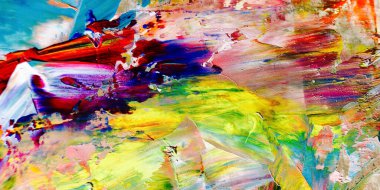 Renkli soyut arka plan duvar kağıdı. Modern motif görsel sanat. Yağlı boya karışımı. Moda el boyama bezi. Duvar dekorasyonu ve duvar resimleri fikri. 3 Boyutlu Doku