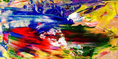 Renkli soyut arka plan duvar kağıdı. Modern motif görsel sanat. Yağlı boya karışımı. Moda el boyama bezi. Duvar dekorasyonu ve duvar resimleri fikri. 3 Boyutlu Doku