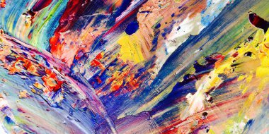 Renkli soyut arka plan duvar kağıdı. Modern motif görsel sanat. Yağlı boya karışımı. Moda el boyama bezi. Duvar dekorasyonu ve duvar resimleri fikri. 3 Boyutlu Doku