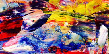 Renkli soyut arka plan duvar kağıdı. Modern motif görsel sanat. Yağlı boya karışımı. Moda el boyama bezi. Duvar dekorasyonu ve duvar resimleri fikri. 3 Boyutlu Doku