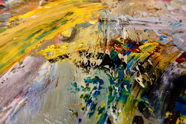 Renkli soyut arka plan duvar kağıdı. Modern motif görsel sanat. Yağlı boya karışımı. Moda el boyama bezi. Duvar dekorasyonu ve duvar resimleri fikri. 3 Boyutlu Doku