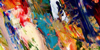 Renkli soyut arka plan duvar kağıdı. Modern motif görsel sanat. Yağlı boya karışımı. Moda el boyama bezi. Duvar dekorasyonu ve duvar resimleri fikri. 3 Boyutlu Doku