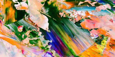 Renkli soyut arka plan duvar kağıdı. Modern motif görsel sanat. Yağlı boya karışımı. Moda el boyama bezi. Duvar dekorasyonu ve duvar resimleri fikri. 3 Boyutlu Doku