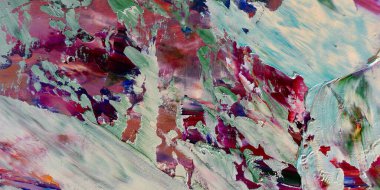 Renkli soyut arka plan duvar kağıdı. Modern motif görsel sanat. Yağlı boya karışımı. Moda el boyama bezi. Duvar dekorasyonu ve duvar resimleri fikri. 3 Boyutlu Doku