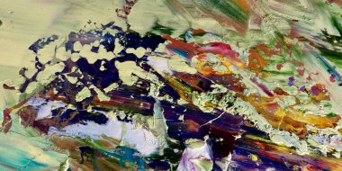 Renkli soyut arka plan duvar kağıdı. Modern motif görsel sanat. Yağlı boya karışımı. Moda el boyama bezi. Duvar dekorasyonu ve duvar resimleri fikri. 3 Boyutlu Doku