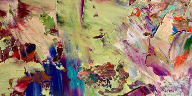 Renkli soyut arka plan duvar kağıdı. Modern motif görsel sanat. Yağlı boya karışımı. Moda el boyama bezi. Duvar dekorasyonu ve duvar resimleri fikri. 3 Boyutlu Doku