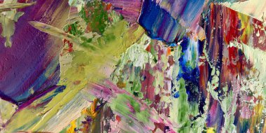 Renkli soyut arka plan duvar kağıdı. Modern motif görsel sanat. Yağlı boya karışımı. Moda el boyama bezi. Duvar dekorasyonu ve duvar resimleri fikri. 3 Boyutlu Doku