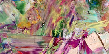 Renkli soyut arka plan duvar kağıdı. Modern motif görsel sanat. Yağlı boya karışımı. Moda el boyama bezi. Duvar dekorasyonu ve duvar resimleri fikri. 3 Boyutlu Doku