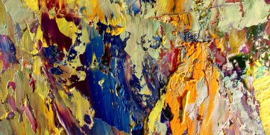 Renkli soyut arka plan duvar kağıdı. Modern motif görsel sanat. Yağlı boya karışımı. Moda el boyama bezi. Duvar dekorasyonu ve duvar resimleri fikri. 3 Boyutlu Doku