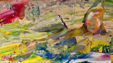 Renkli soyut arka plan duvar kağıdı. Modern motif görsel sanat. Yağlı boya karışımı. Moda el boyama bezi. Duvar dekorasyonu ve duvar resimleri fikri. 3 Boyutlu Doku